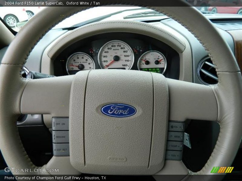 Oxford White / Tan 2004 Ford F150 Lariat SuperCab