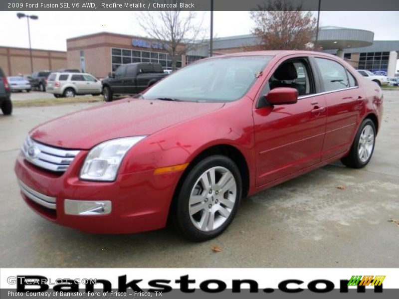 Redfire Metallic / Charcoal Black 2009 Ford Fusion SEL V6 AWD