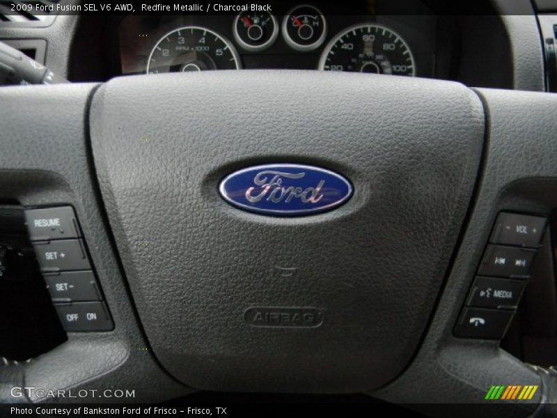 Redfire Metallic / Charcoal Black 2009 Ford Fusion SEL V6 AWD