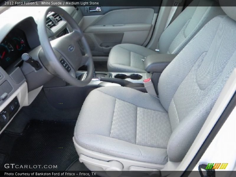 White Suede / Medium Light Stone 2012 Ford Fusion S