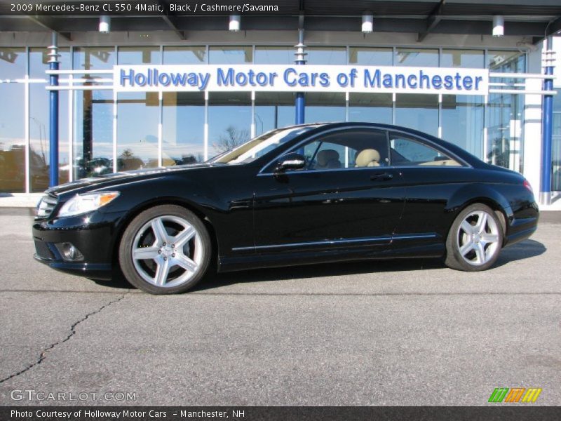 Black / Cashmere/Savanna 2009 Mercedes-Benz CL 550 4Matic