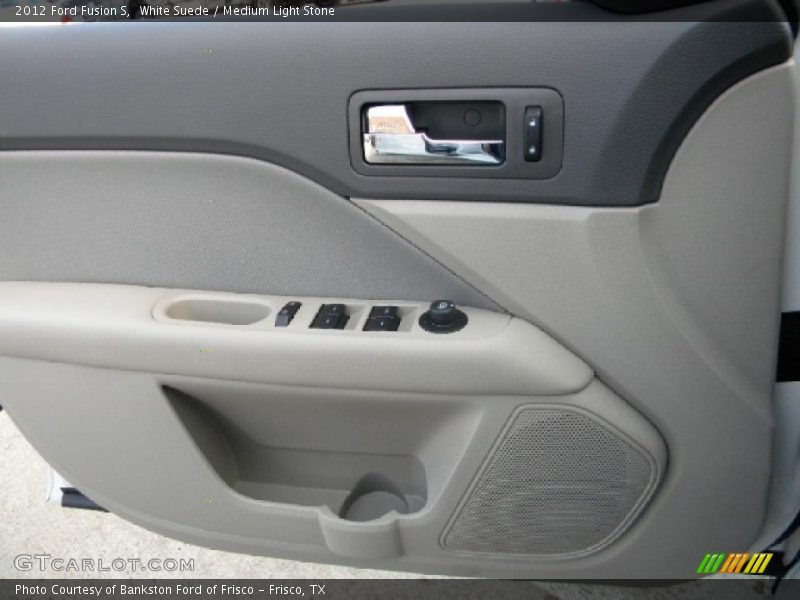 White Suede / Medium Light Stone 2012 Ford Fusion S