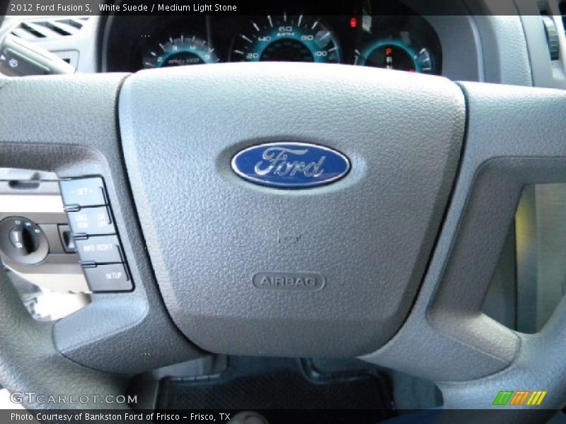 White Suede / Medium Light Stone 2012 Ford Fusion S
