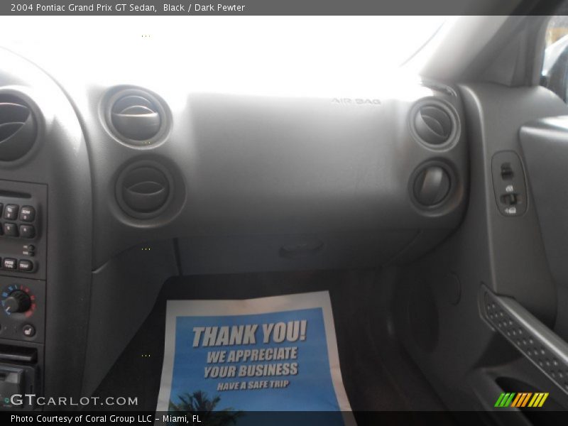Black / Dark Pewter 2004 Pontiac Grand Prix GT Sedan