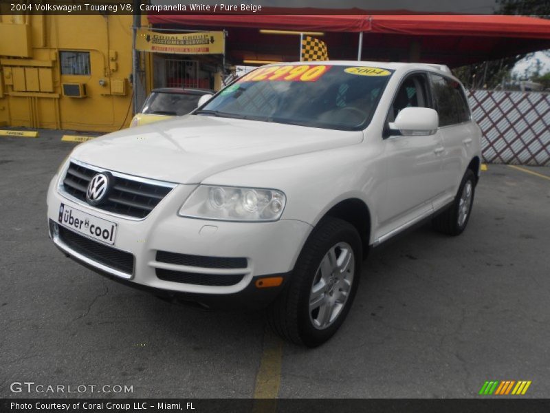Campanella White / Pure Beige 2004 Volkswagen Touareg V8