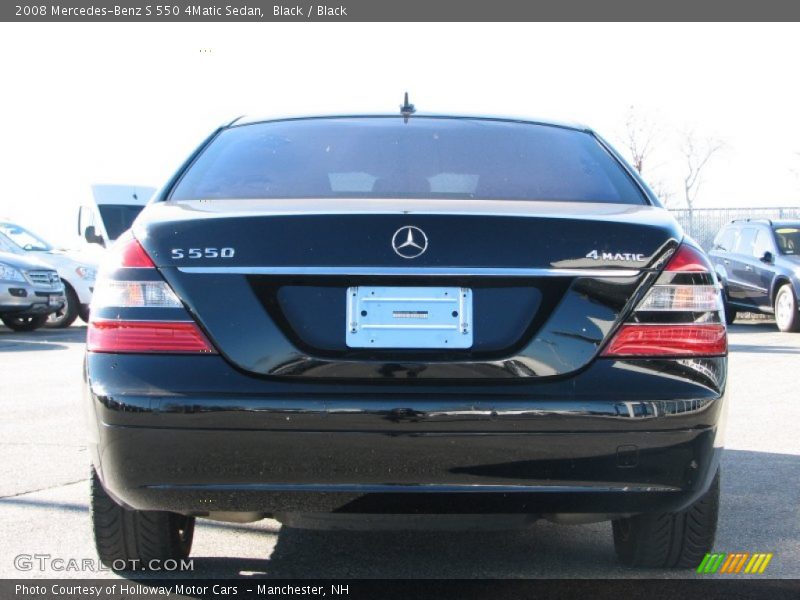 Black / Black 2008 Mercedes-Benz S 550 4Matic Sedan