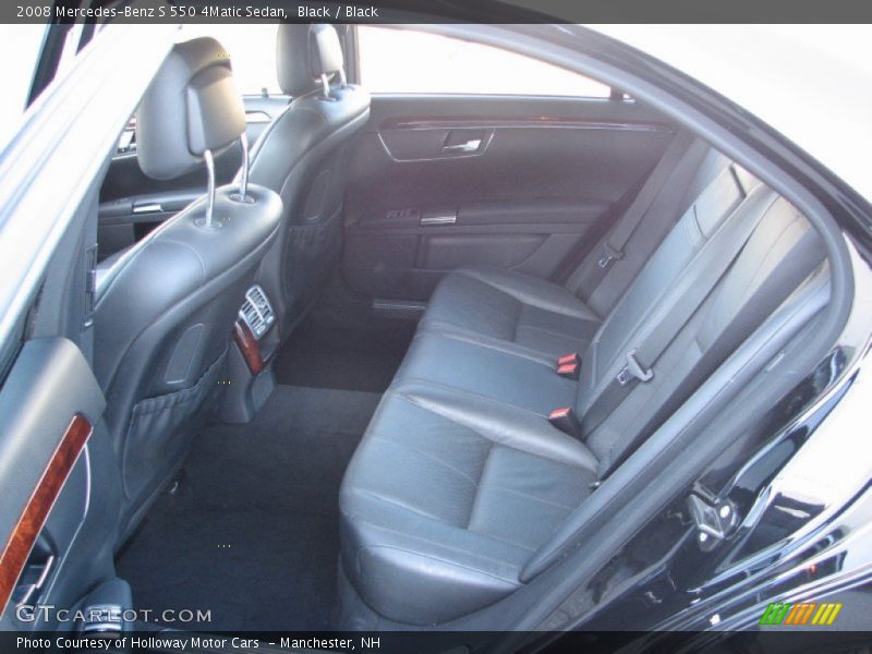 Black / Black 2008 Mercedes-Benz S 550 4Matic Sedan