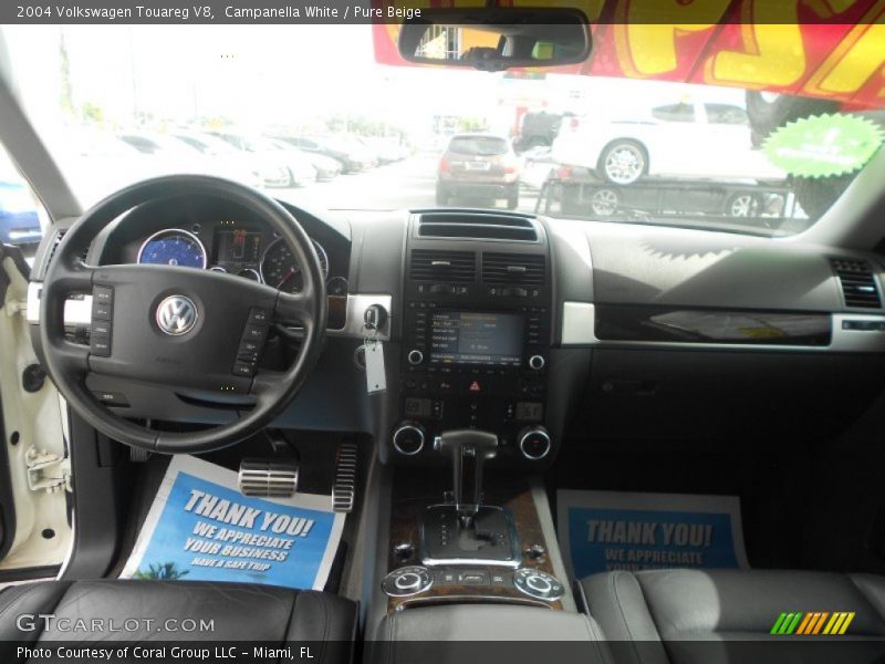 Campanella White / Pure Beige 2004 Volkswagen Touareg V8