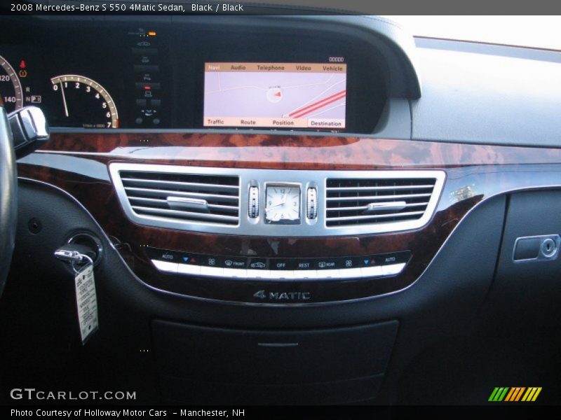Black / Black 2008 Mercedes-Benz S 550 4Matic Sedan