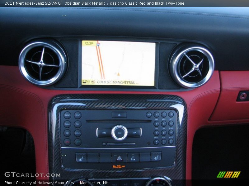 Obsidian Black Metallic / designo Classic Red and Black Two-Tone 2011 Mercedes-Benz SLS AMG