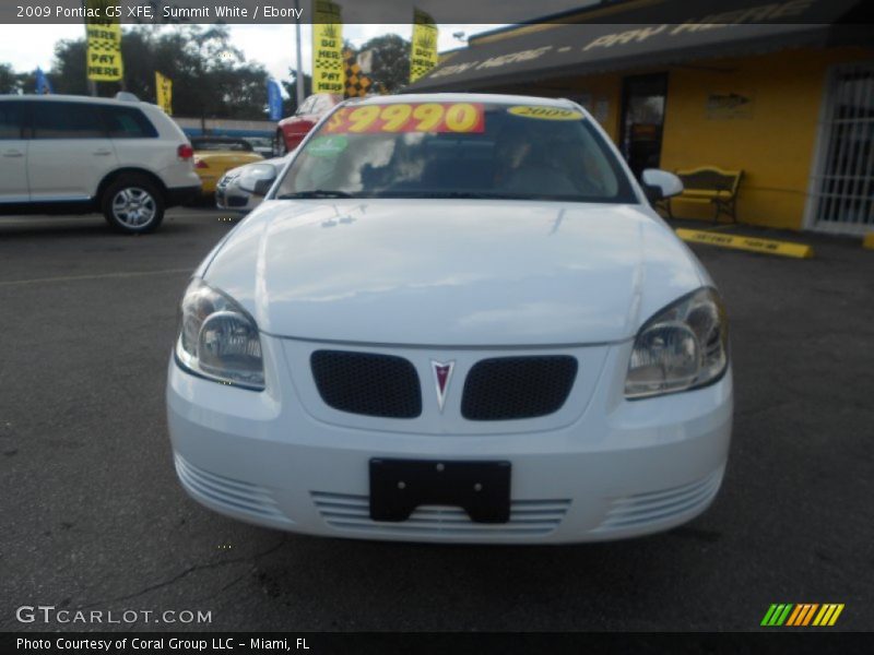 Summit White / Ebony 2009 Pontiac G5 XFE