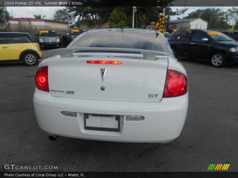 Summit White / Ebony 2009 Pontiac G5 XFE