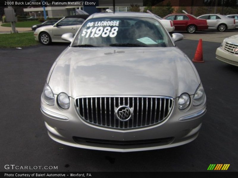 Platinum Metallic / Ebony 2008 Buick LaCrosse CXL