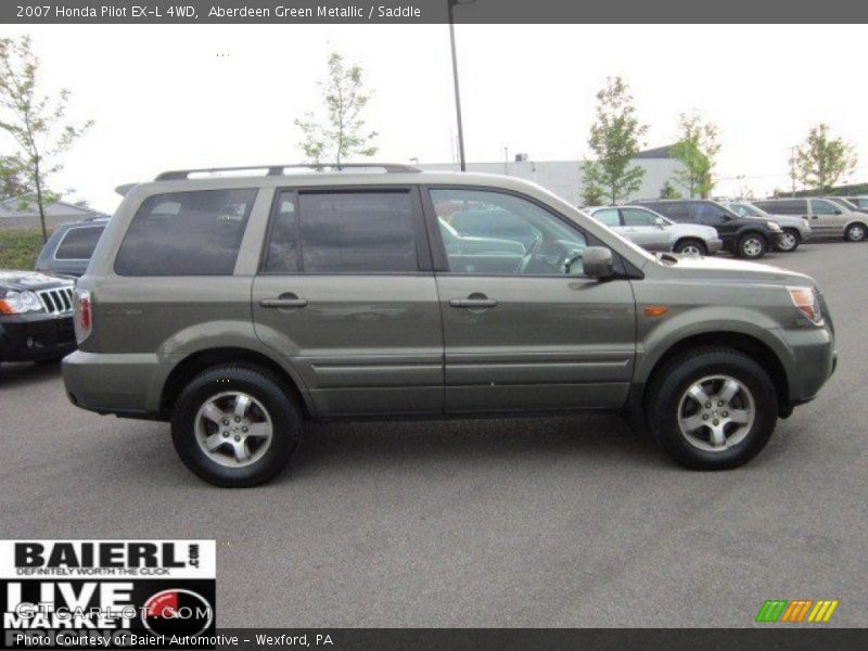 Aberdeen Green Metallic / Saddle 2007 Honda Pilot EX-L 4WD