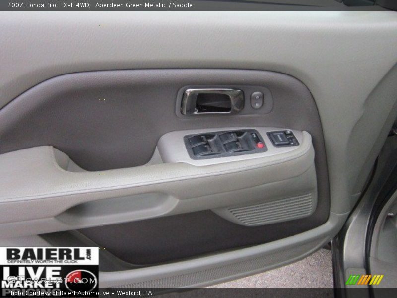 Aberdeen Green Metallic / Saddle 2007 Honda Pilot EX-L 4WD