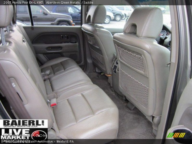 Aberdeen Green Metallic / Saddle 2007 Honda Pilot EX-L 4WD