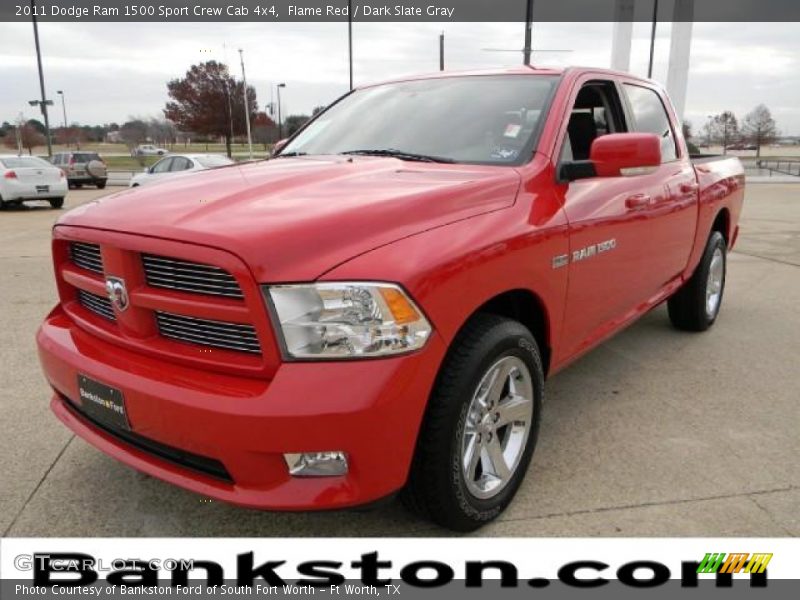 Flame Red / Dark Slate Gray 2011 Dodge Ram 1500 Sport Crew Cab 4x4