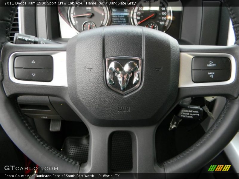 Flame Red / Dark Slate Gray 2011 Dodge Ram 1500 Sport Crew Cab 4x4