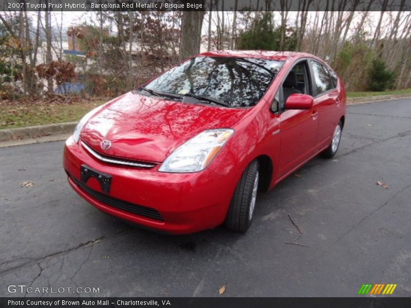 Barcelona Red Metallic / Bisque Beige 2007 Toyota Prius Hybrid