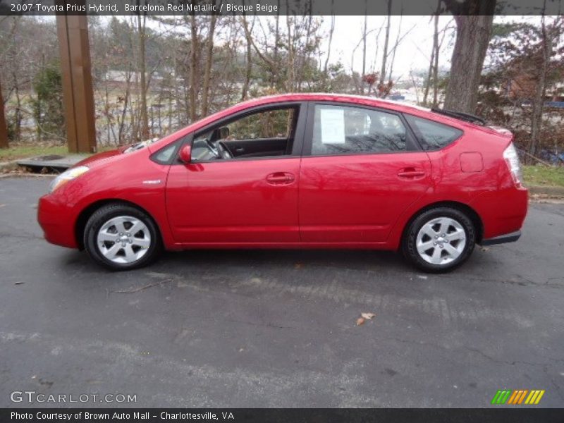 Barcelona Red Metallic / Bisque Beige 2007 Toyota Prius Hybrid