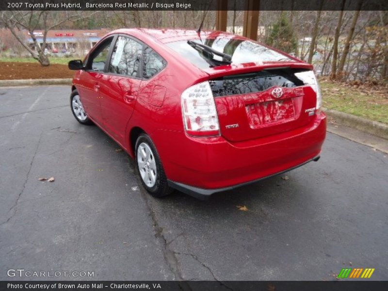 Barcelona Red Metallic / Bisque Beige 2007 Toyota Prius Hybrid