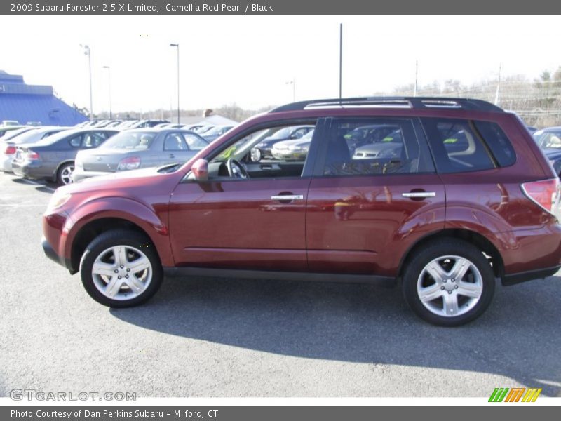 Camellia Red Pearl / Black 2009 Subaru Forester 2.5 X Limited