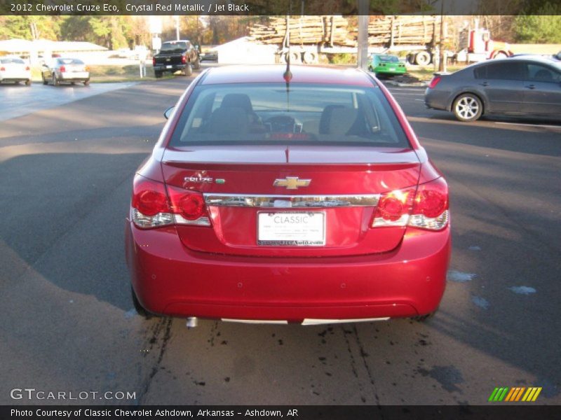 Crystal Red Metallic / Jet Black 2012 Chevrolet Cruze Eco