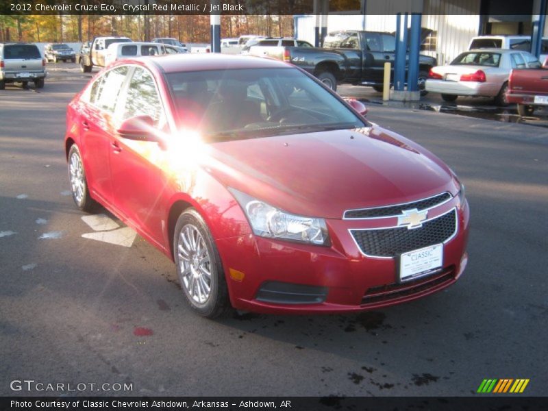 Crystal Red Metallic / Jet Black 2012 Chevrolet Cruze Eco