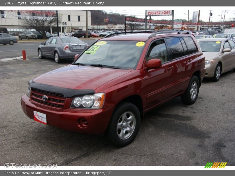 Sundown Red Pearl / Ivory 2002 Toyota Highlander 4WD