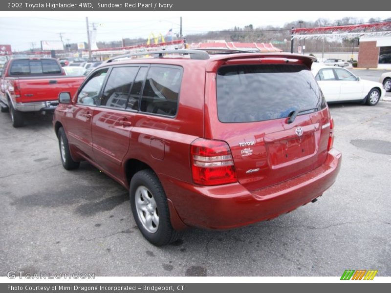 Sundown Red Pearl / Ivory 2002 Toyota Highlander 4WD