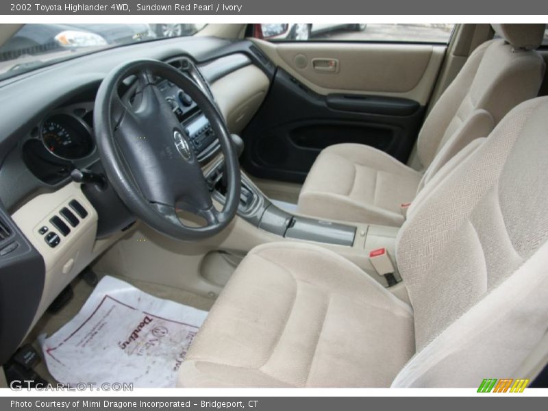 Sundown Red Pearl / Ivory 2002 Toyota Highlander 4WD