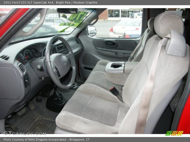 Bright Red / Medium Graphite 2001 Ford F150 XLT SuperCab 4x4