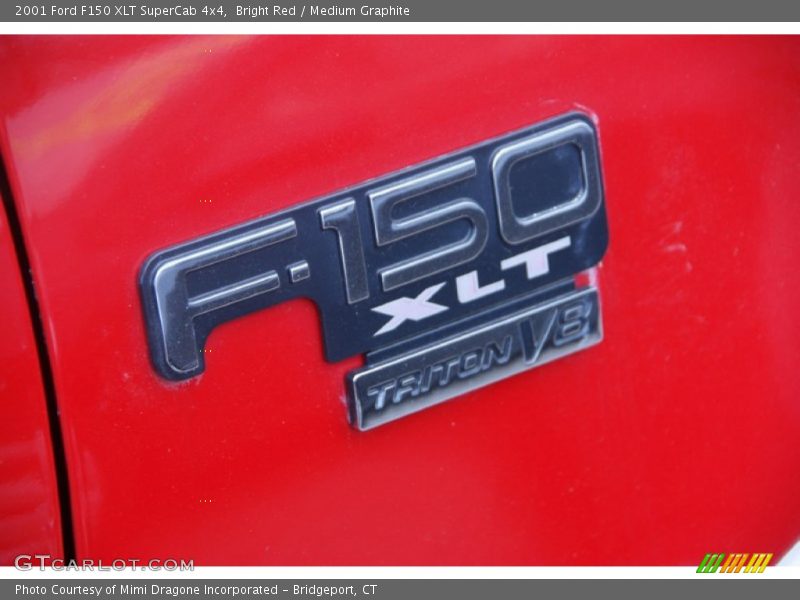 Bright Red / Medium Graphite 2001 Ford F150 XLT SuperCab 4x4