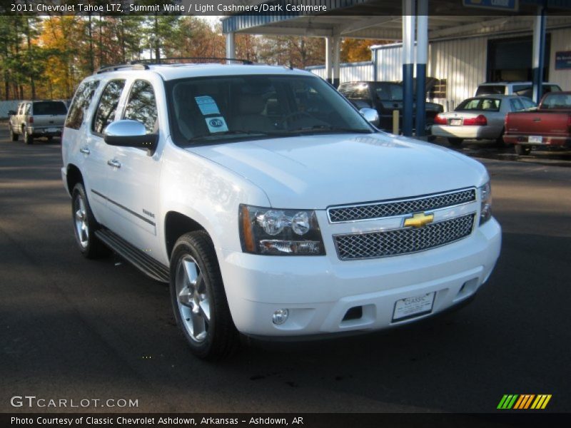 Summit White / Light Cashmere/Dark Cashmere 2011 Chevrolet Tahoe LTZ