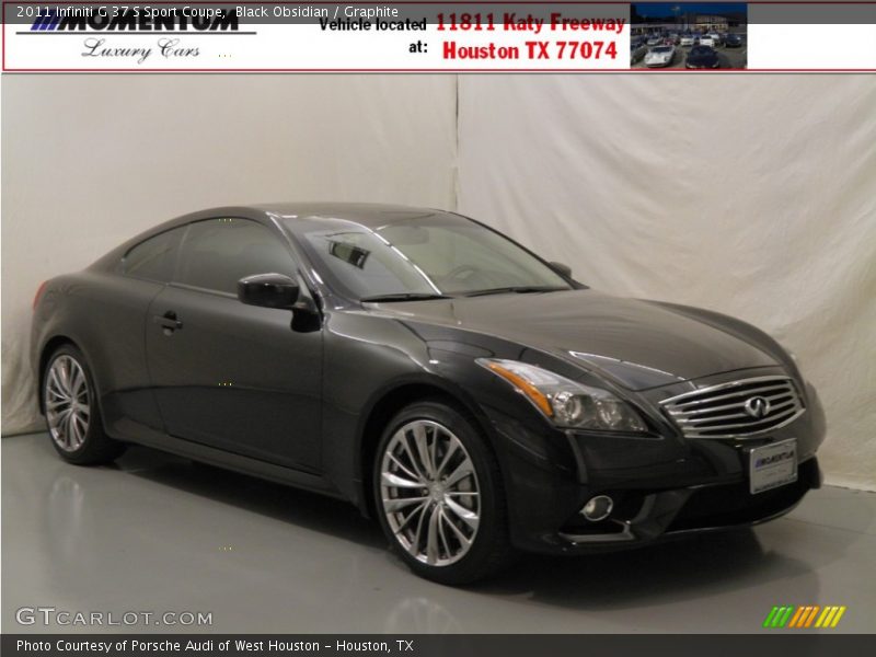 Black Obsidian / Graphite 2011 Infiniti G 37 S Sport Coupe