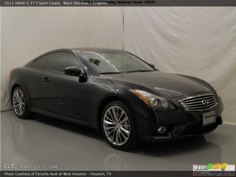 Black Obsidian / Graphite 2011 Infiniti G 37 S Sport Coupe