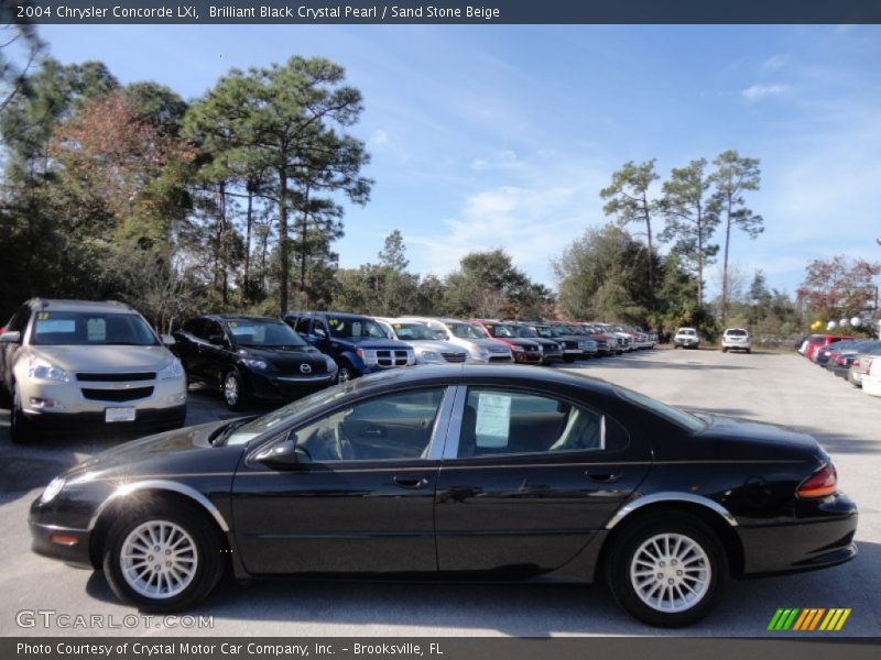 Brilliant Black Crystal Pearl / Sand Stone Beige 2004 Chrysler Concorde LXi