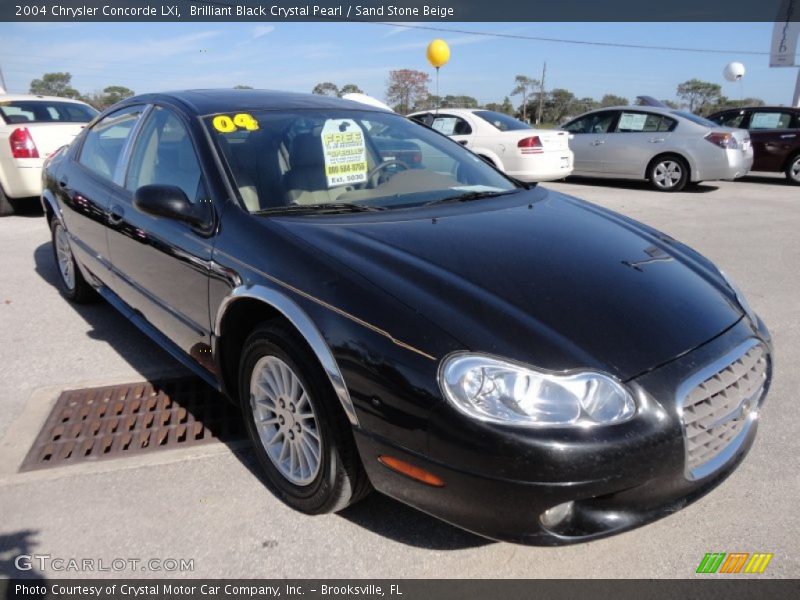 Brilliant Black Crystal Pearl / Sand Stone Beige 2004 Chrysler Concorde LXi