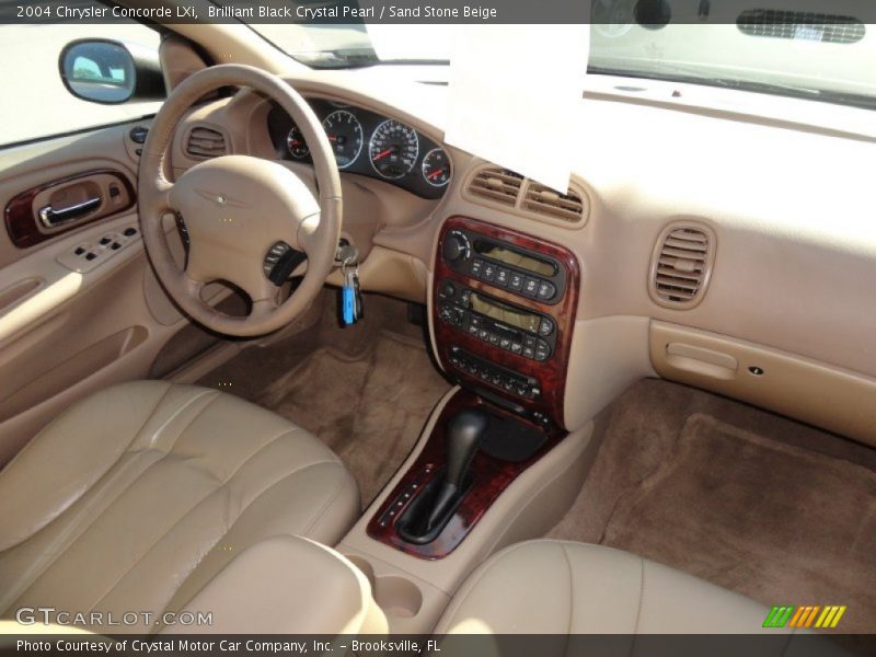 Brilliant Black Crystal Pearl / Sand Stone Beige 2004 Chrysler Concorde LXi