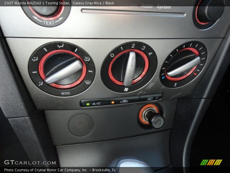 Galaxy Gray Mica / Black 2007 Mazda MAZDA3 s Touring Sedan