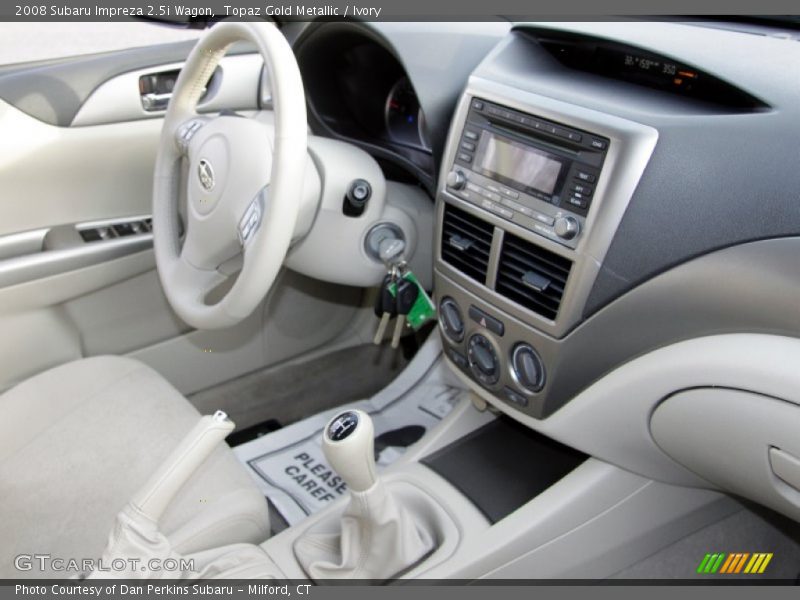 Topaz Gold Metallic / Ivory 2008 Subaru Impreza 2.5i Wagon