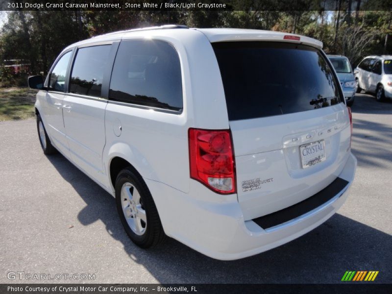 Stone White / Black/Light Graystone 2011 Dodge Grand Caravan Mainstreet