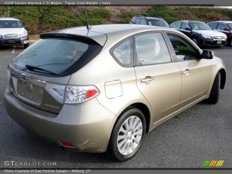 Topaz Gold Metallic / Ivory 2008 Subaru Impreza 2.5i Wagon