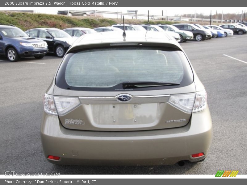 Topaz Gold Metallic / Ivory 2008 Subaru Impreza 2.5i Wagon