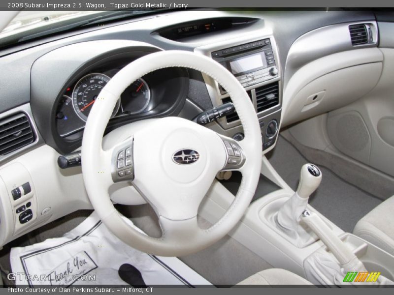 Topaz Gold Metallic / Ivory 2008 Subaru Impreza 2.5i Wagon