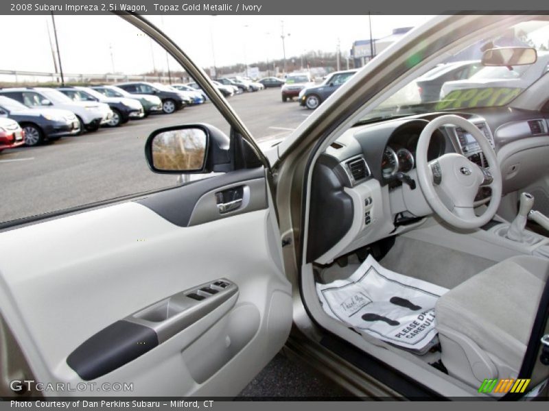Topaz Gold Metallic / Ivory 2008 Subaru Impreza 2.5i Wagon
