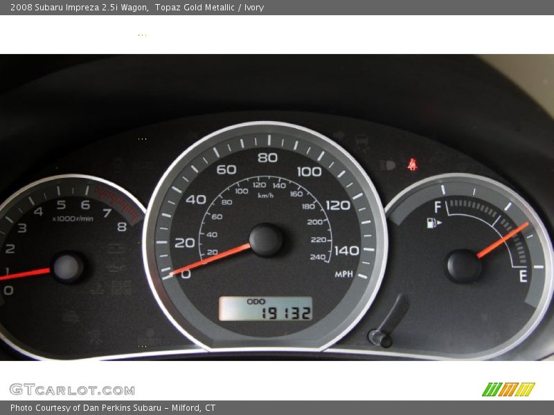 Topaz Gold Metallic / Ivory 2008 Subaru Impreza 2.5i Wagon