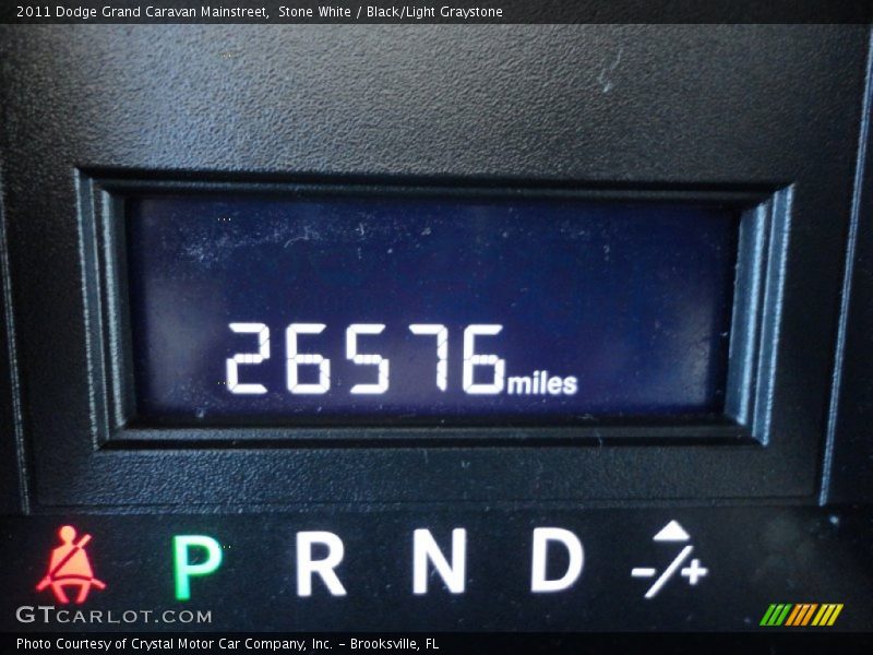 Stone White / Black/Light Graystone 2011 Dodge Grand Caravan Mainstreet