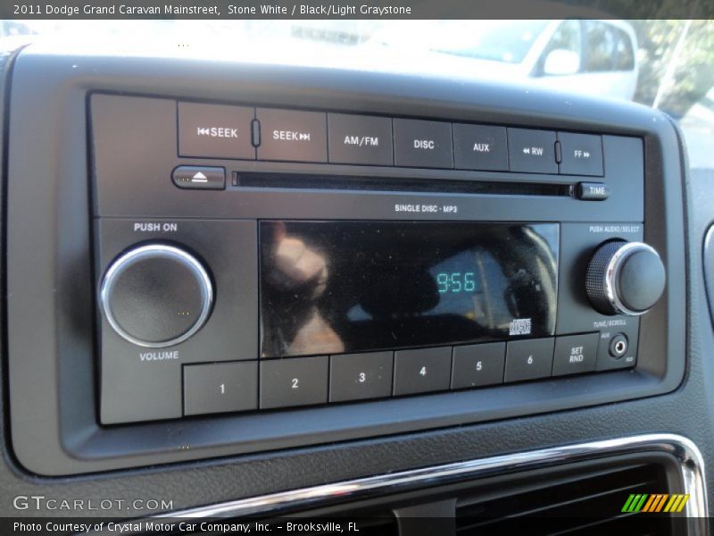 Stone White / Black/Light Graystone 2011 Dodge Grand Caravan Mainstreet