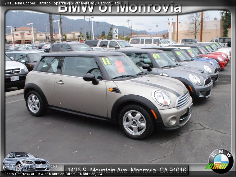 Sparkling Silver Metallic / Carbon Black 2011 Mini Cooper Hardtop